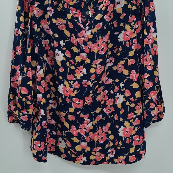 NWT LC Lauren Conrad Bow-Sleeve Crepe Top Women's - Picture 4 of 6